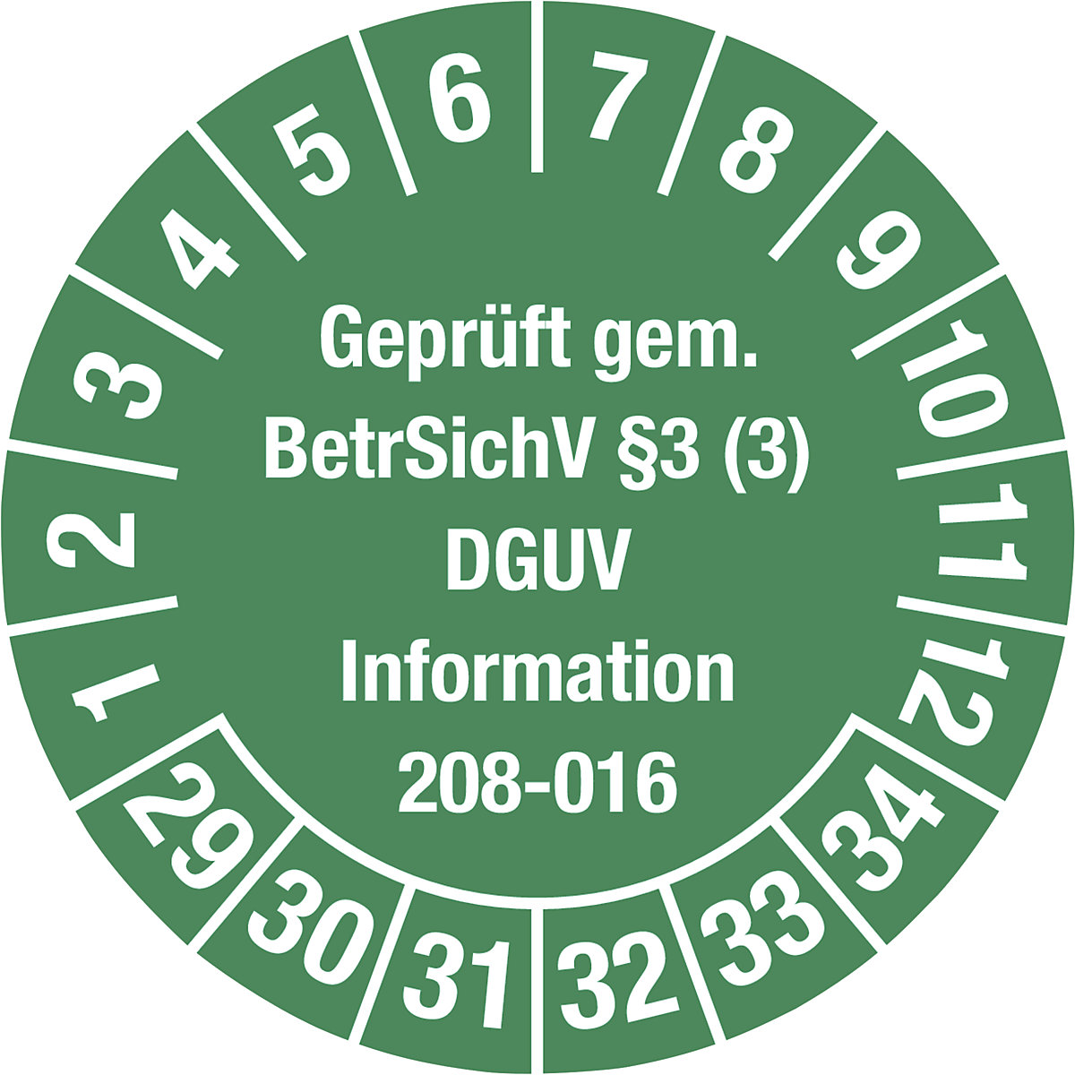 Geprüft gem. BetrSichV §3