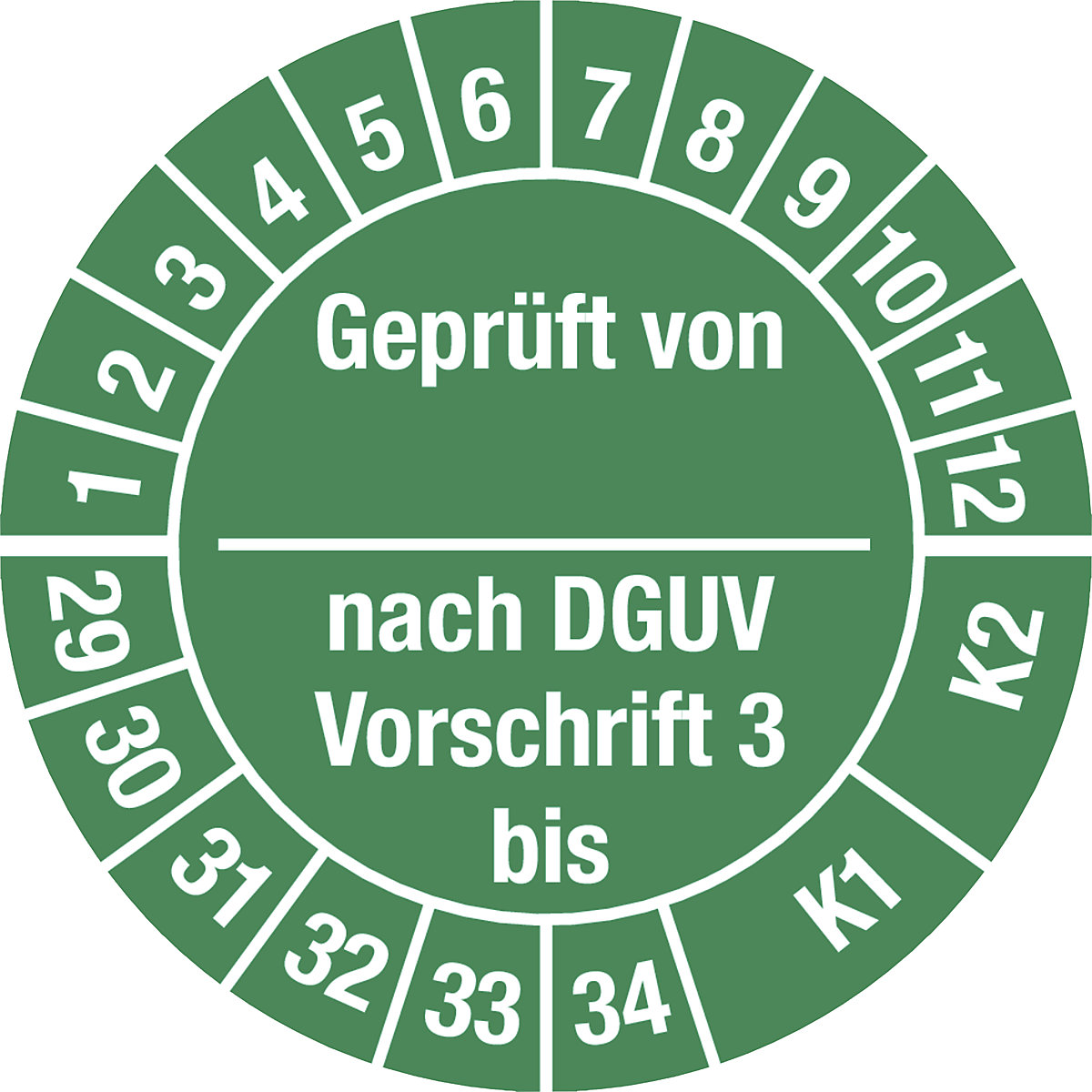 Geprüft von/nach DGUV