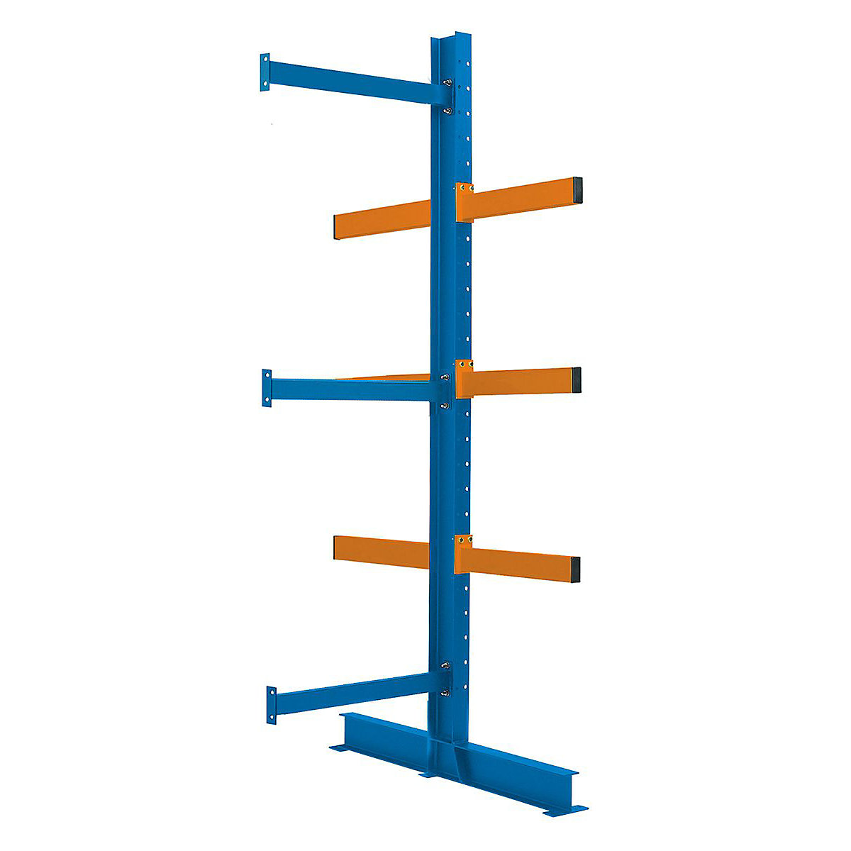 Heavy-Duty 3M High Double-Sided Cantilever Racking Extension Bay, Heavy-Duty 3M High Double-Sided Cantilever Racking Extension Bay, Heavy-Duty Double-Sided Cantilever Racking Extension Bay, 6 Arms, 3000h x 900w x 600d mm-0