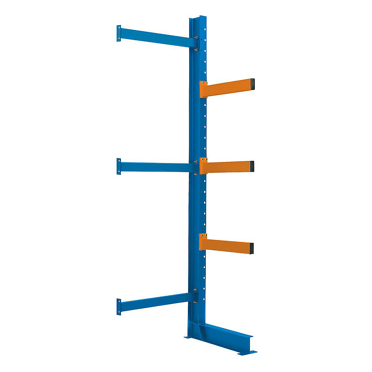 Heavy-Duty 4M High Single-Sided Cantilever Racking Extension Bay, Heavy-Duty 4M High Single-Sided Cantilever Racking Extension Bay, Heavy-Duty Single-Sided Cantilever Racking Extension Bay, 3 Arms, 4000h x 900w x 600d mm-0