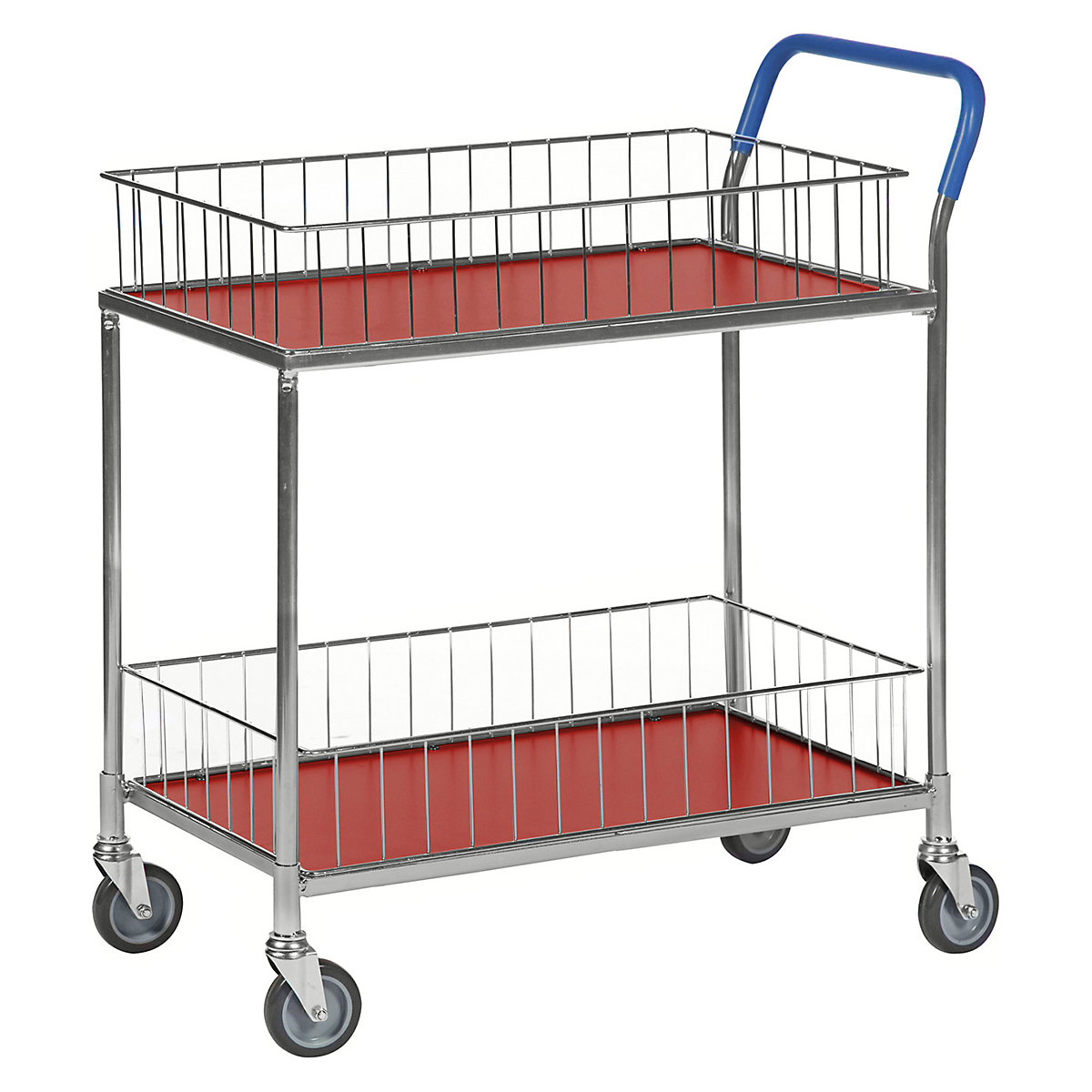 Kongamek Table Trolley Mesh Rim | 140h x 750w x 440d mm | Electro galvanised