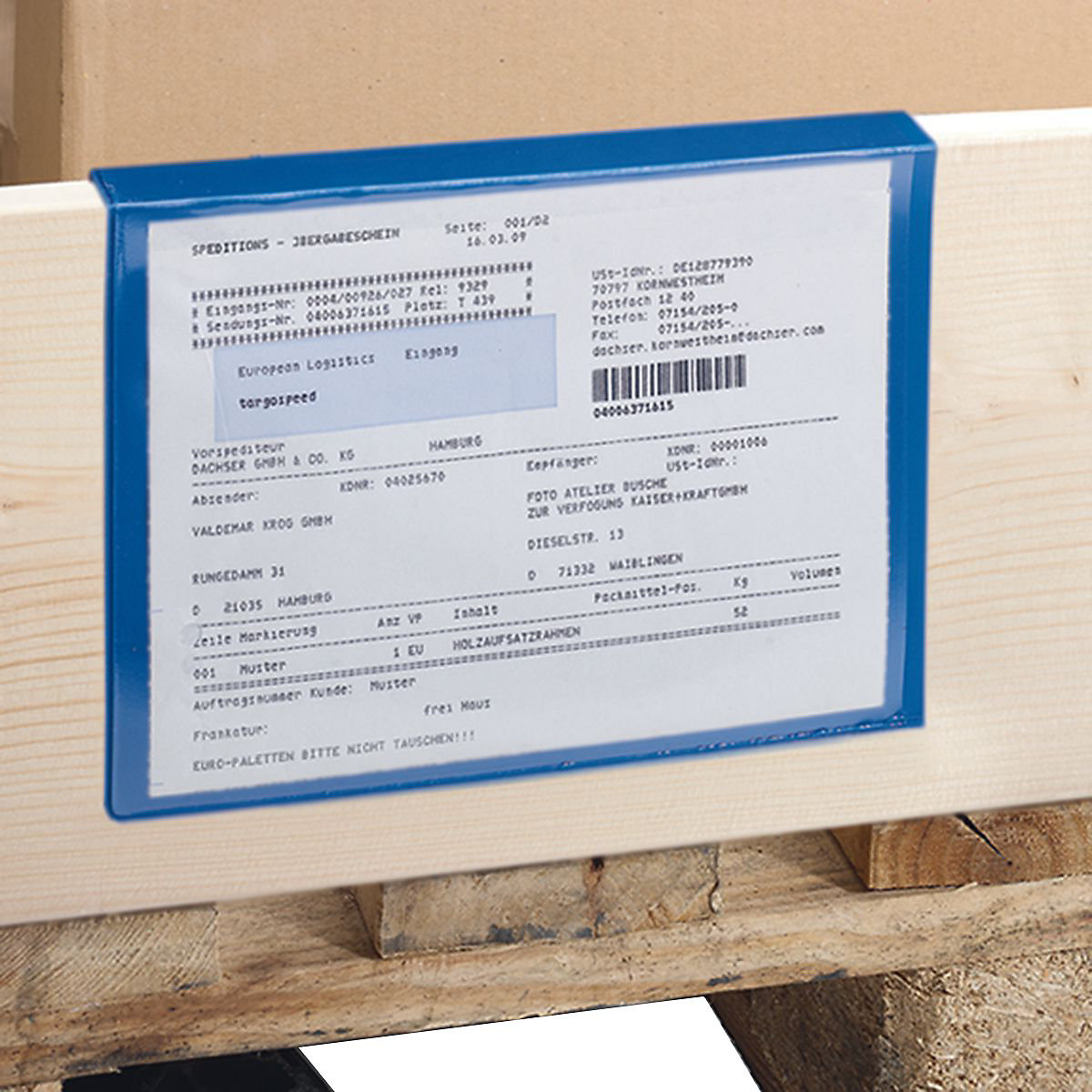 Label Pockets for Wooden Pallet Collars | A5 Size | Pack of 100
