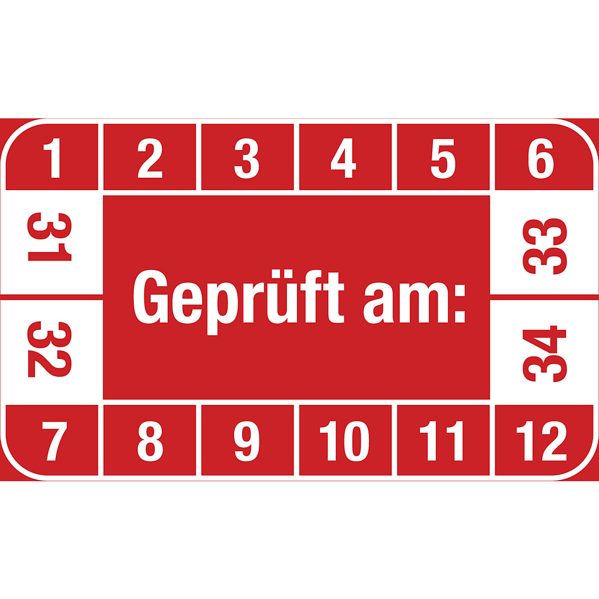 Mehrjahresplakette, Geprüft am