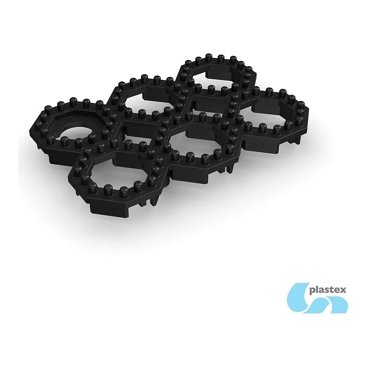 PVC Ramped Corner | Black | For Plastex Lok Matting Tiles