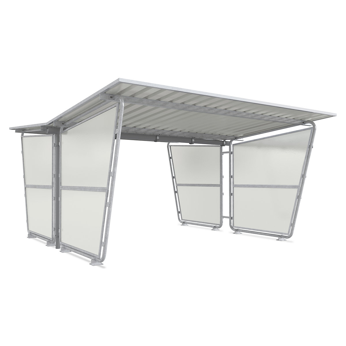 Paroi latérale pour abri à toiture plate – WSM, pour modèle double, paroi gauche / droite-0