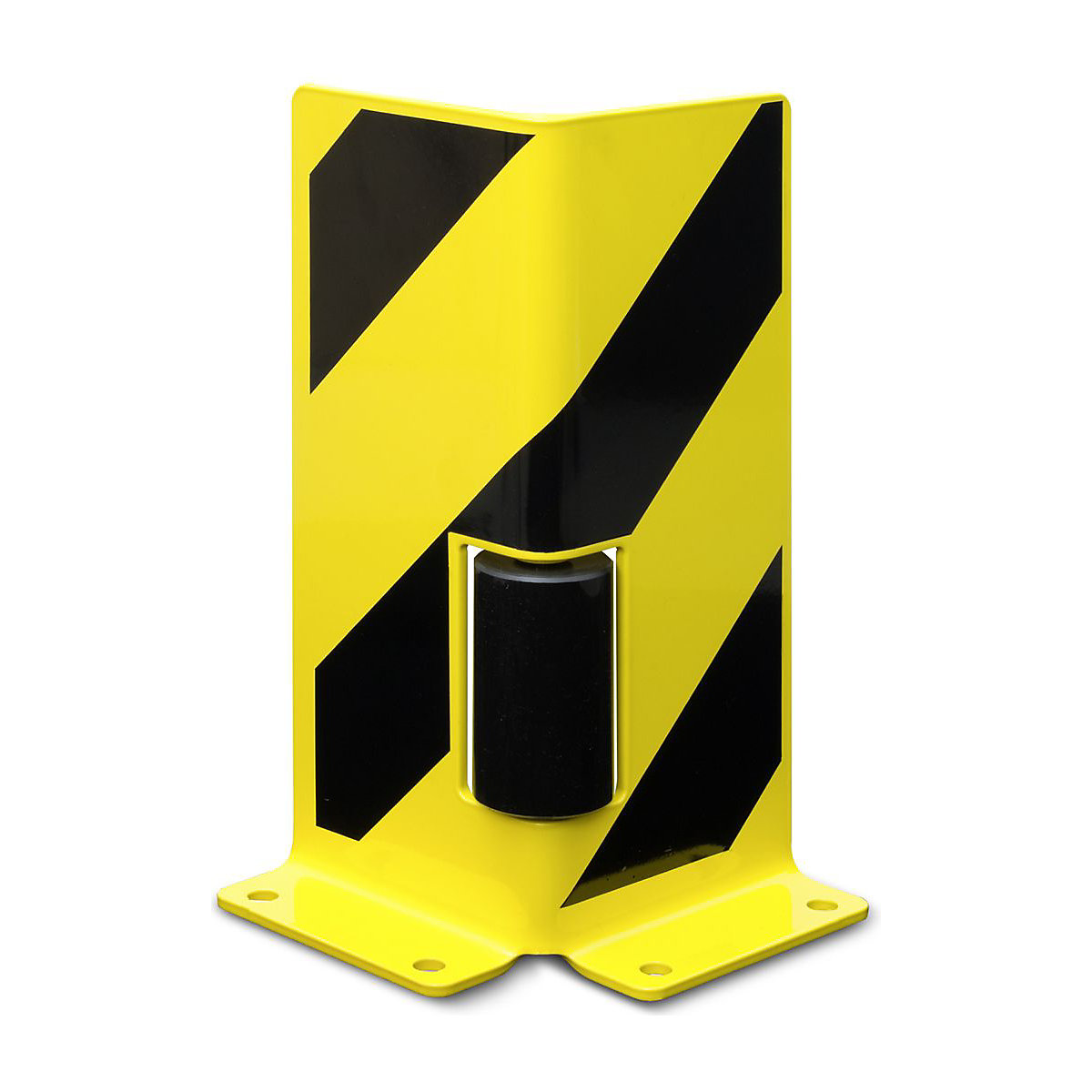 Racking Protector | L Shape With Guide Roller | 400h x 160w x 160d mm | 6mm Gauge Steel