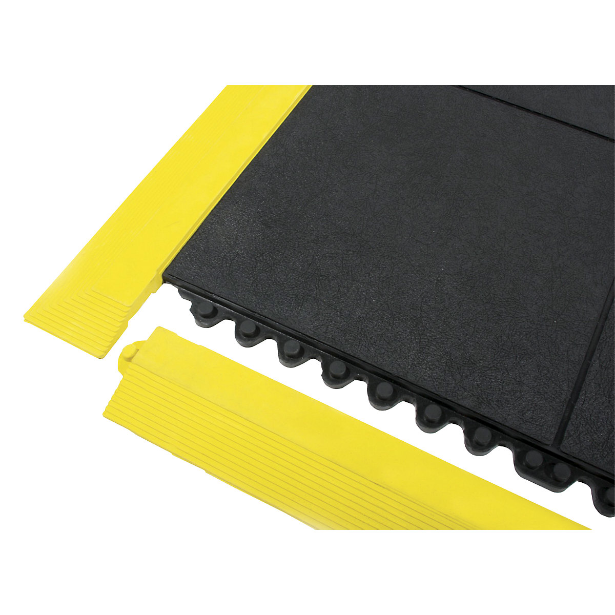 Rebordo de acesso, amarelo – COBA, em borracha de nitril, comprimento 900 mm, com elementos de união-0
