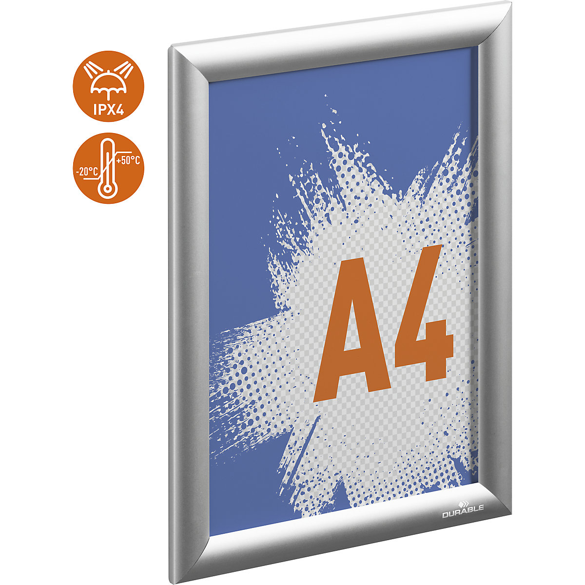Robust aluminium snap frame outdoor - DURABLE
