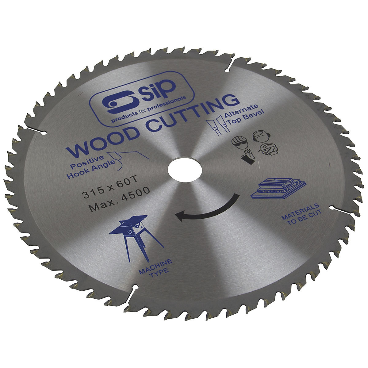 SIP TCT Circular Saw Blades for SIP01446, SIP TCT Circular Saw Blades for SIP01446, SIP TCT 60T Circular Saw Blade for SIP01446 | 315mm x 30mm-0