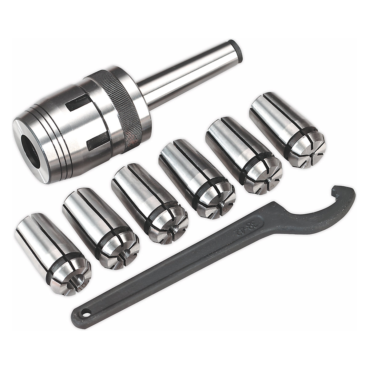 Sealey Mill Chuck Set | MT2-M10 | 3-10mm