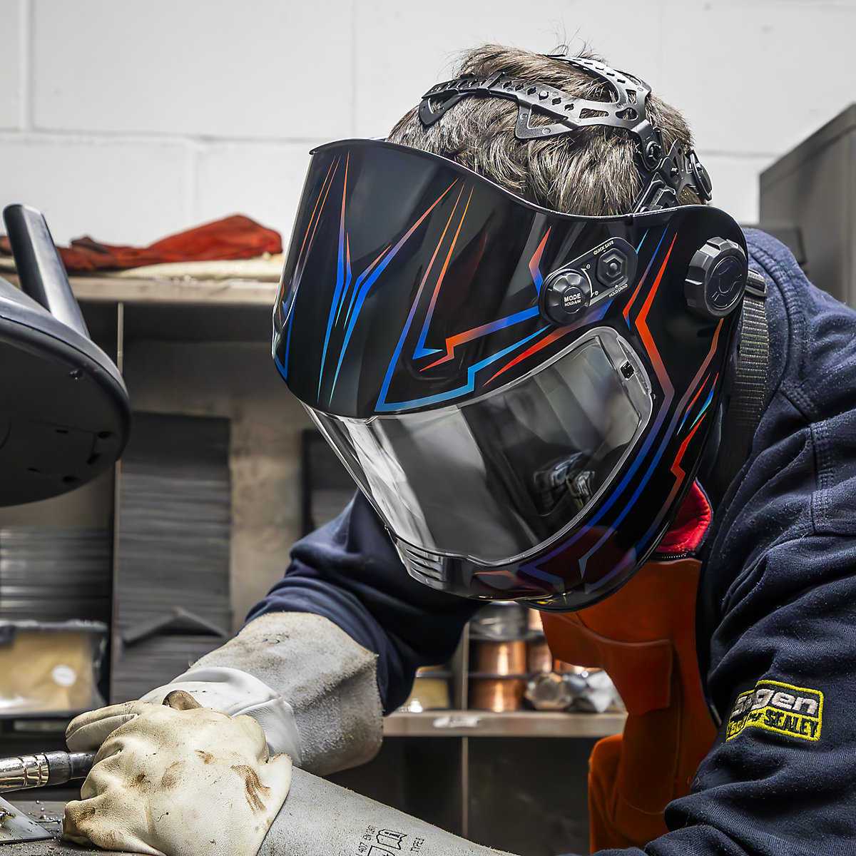 Sealey Panoramic Auto Darkening Welding Helmet | Shade 9-13 (Product illustration 8)-7