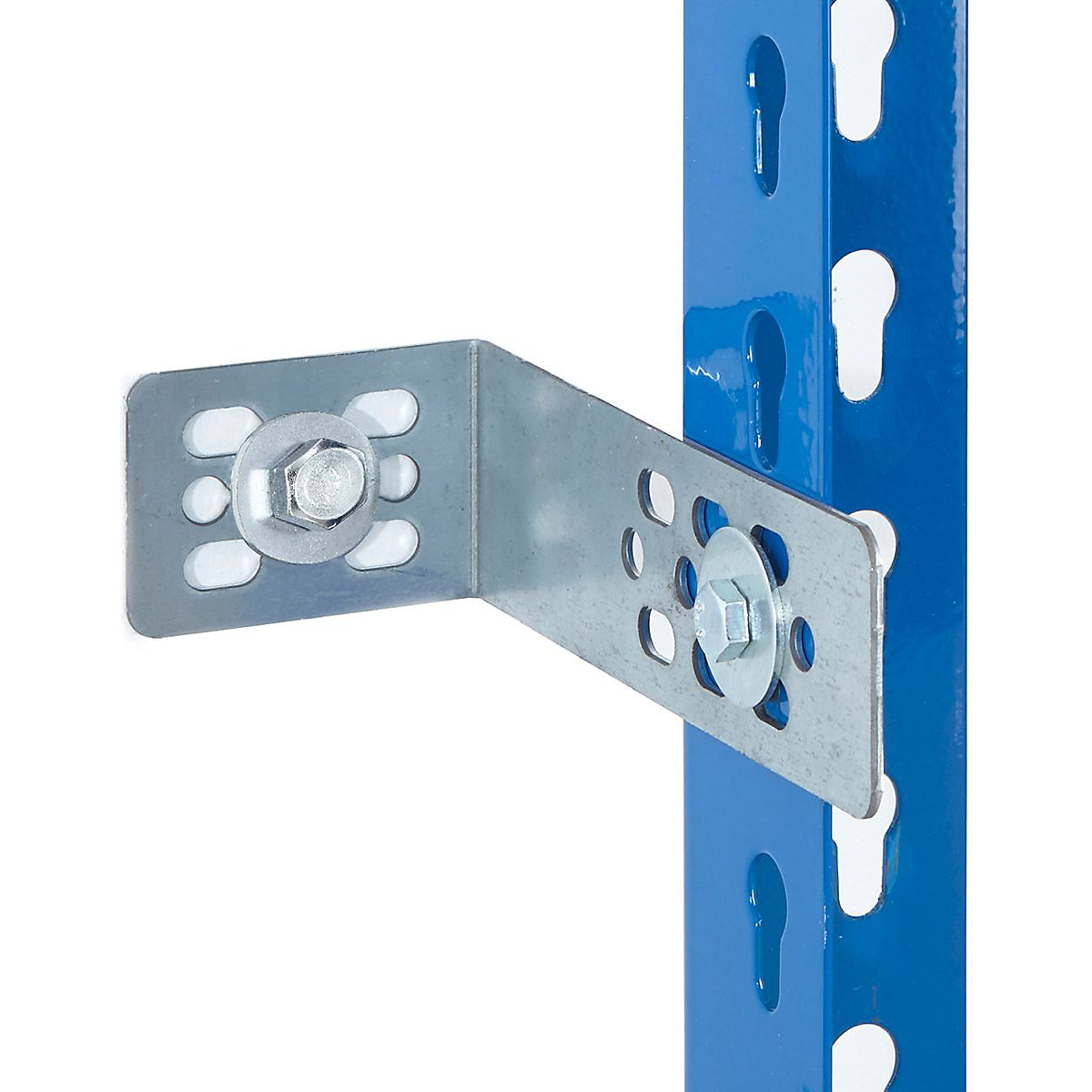 Silver & OSB Display Shelving Pack of 2 Universal Wall Brackets with Fixings