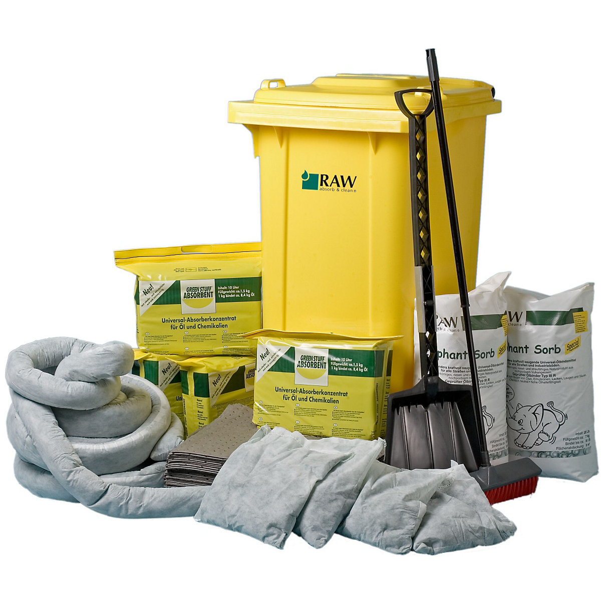 Spillage emergency bin