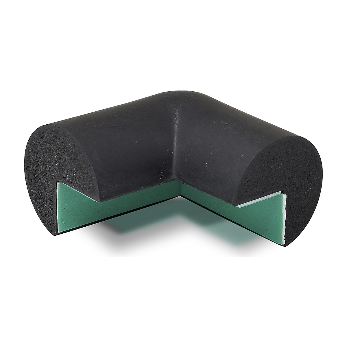 TRAFFIC-LINE Edge Impact Protection | Semi-Circular | External Corner | 45l x 45w x 40h mm | White | Self-Adhesive