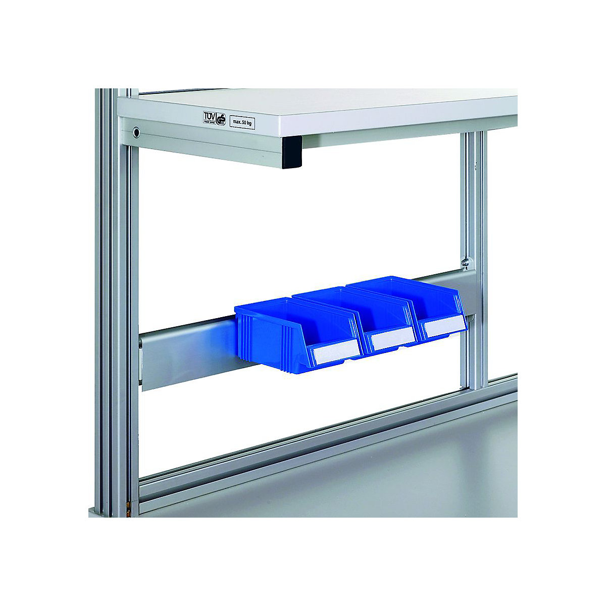 Treston Workbench Aluminium Bin Rail 985mm Long