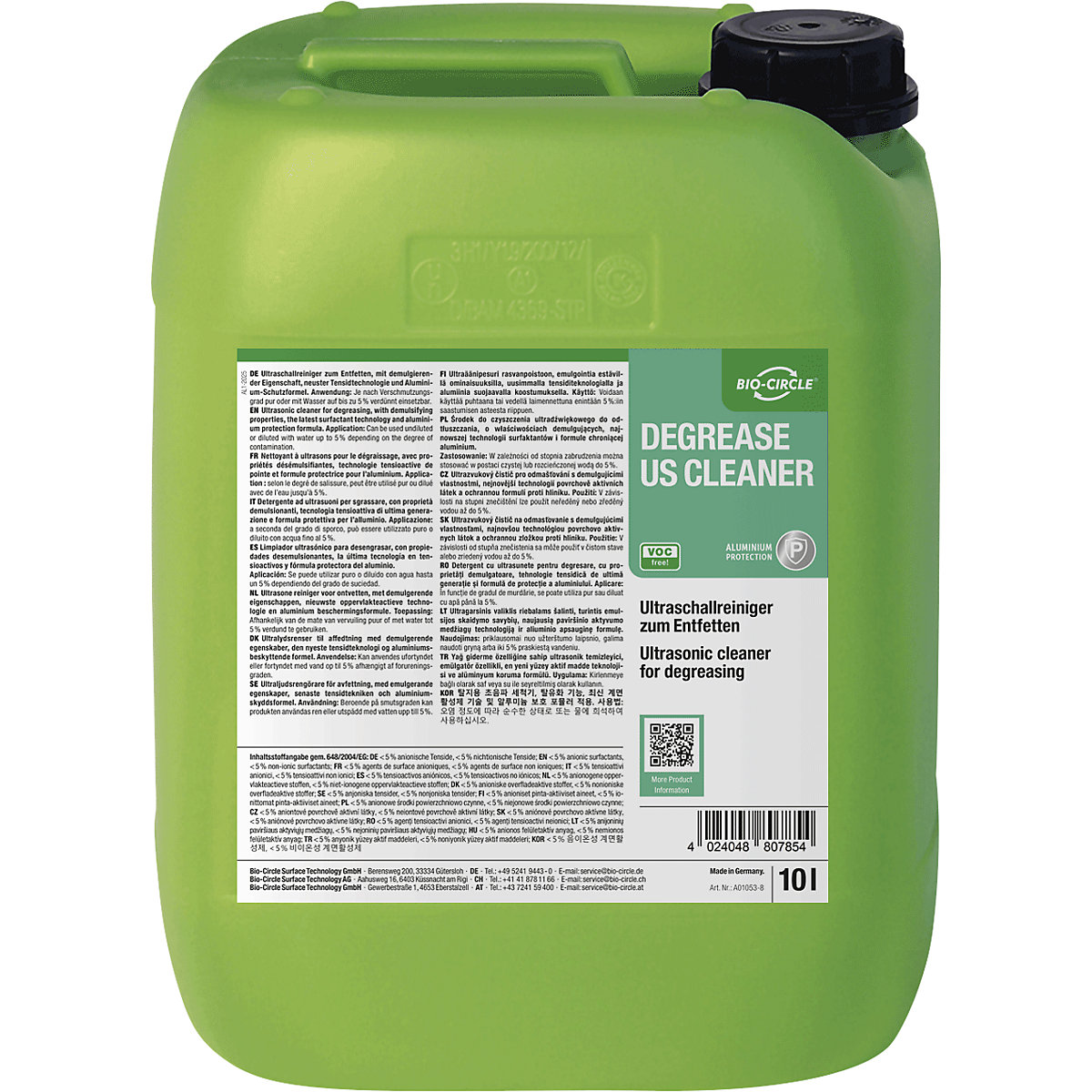 Ultrazvukový čistiaci prostriedok Degrease US Cleaner – Bio-Circle