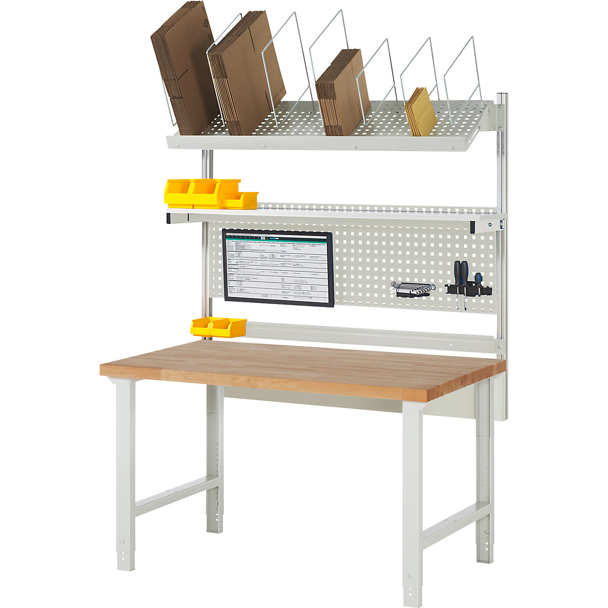 Werkbank met systeemopbouw serie 7000 – eurokraft pro