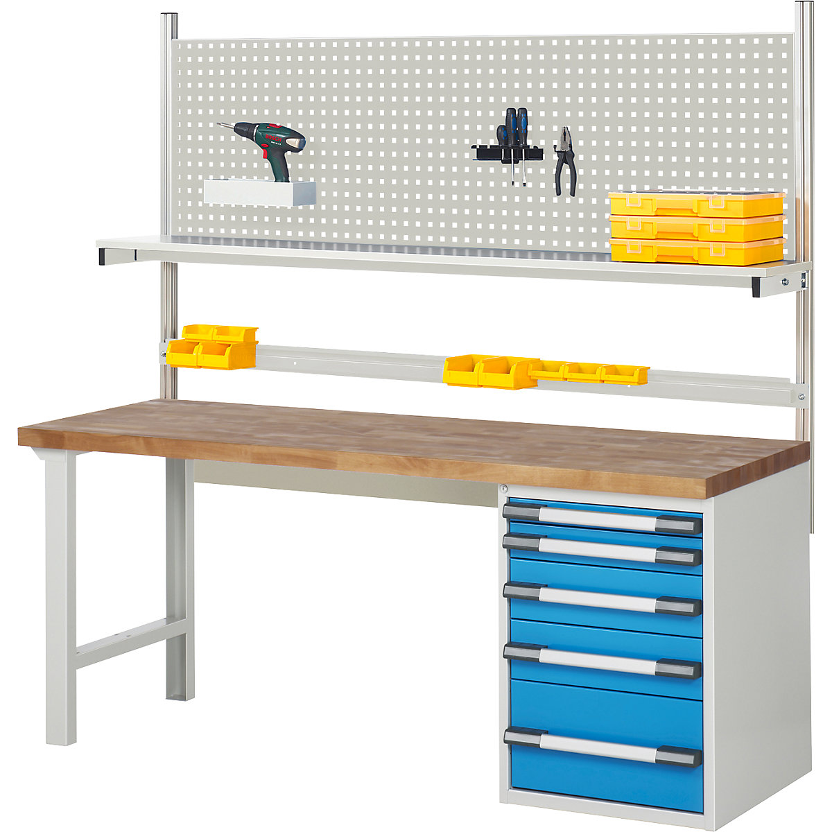 Werkbank met systeemopbouw serie 7000 – eurokraft pro