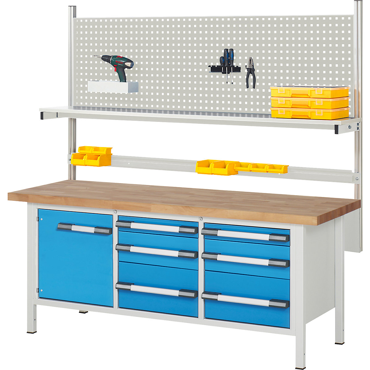 Werkbank met systeemopbouw serie 8000 – eurokraft pro