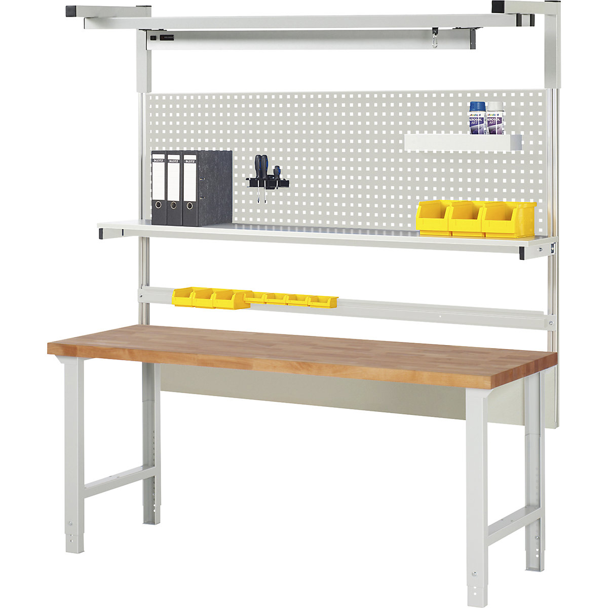 Werkbank mit Systemaufbau Serie 7000 eurokraft pro