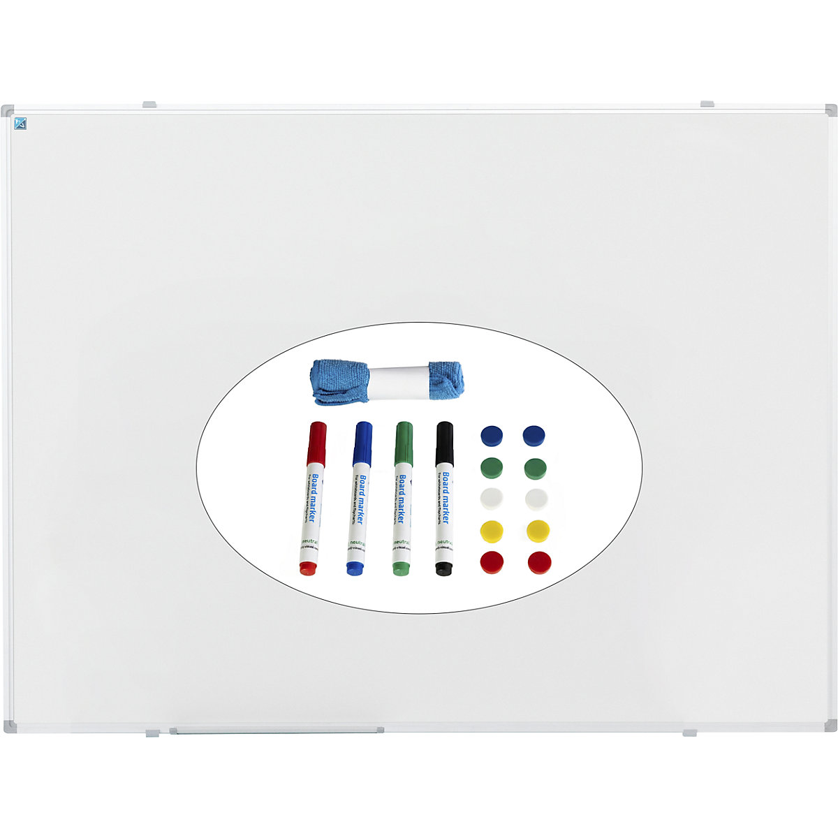 Whiteboard-Set Economy inkl. Zubehör eurokraft pro