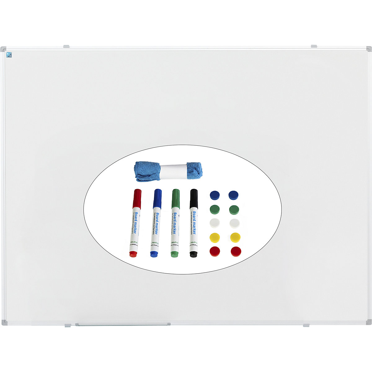 Whiteboard-Set Economy inkl. Zubehör eurokraft pro