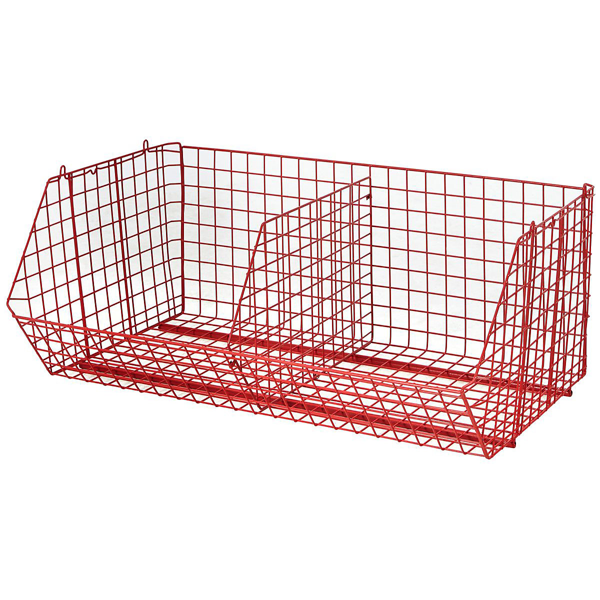 Wire Storage Basket Divider 350h x 460d mm Red For FLWBS1R And FLWBS2R