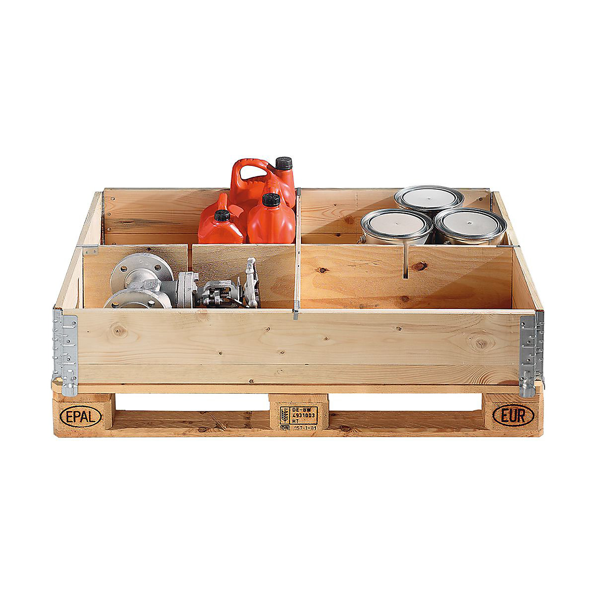 Wooden Pallet Dividers | 4 Compartments for KKPCE1, KKPCE2 & KKPCE3