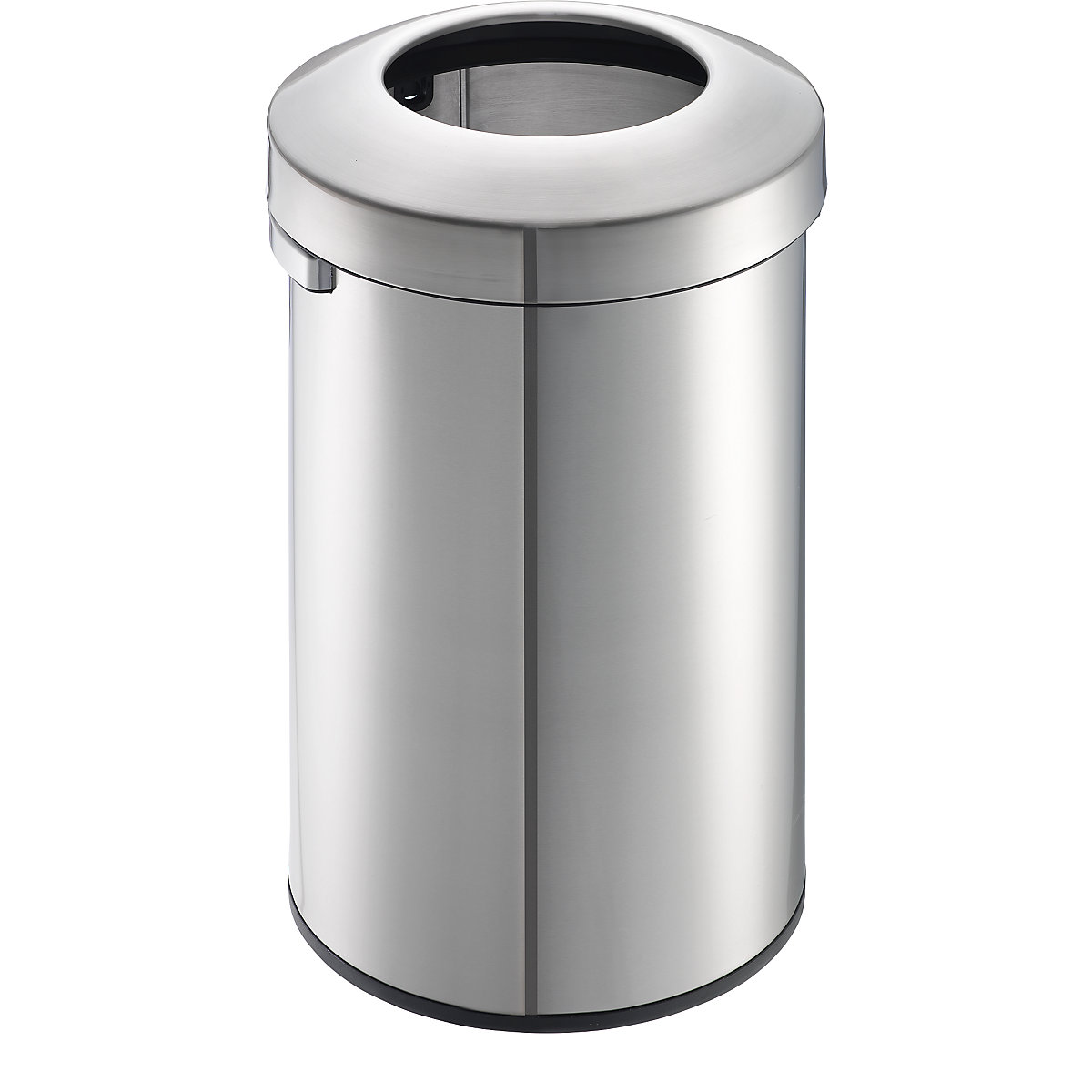Design-Abfallsammler, Edelstahl EKO, Volumen 90 l, HxØ 686 x 405 mm, Edelstahl-0
