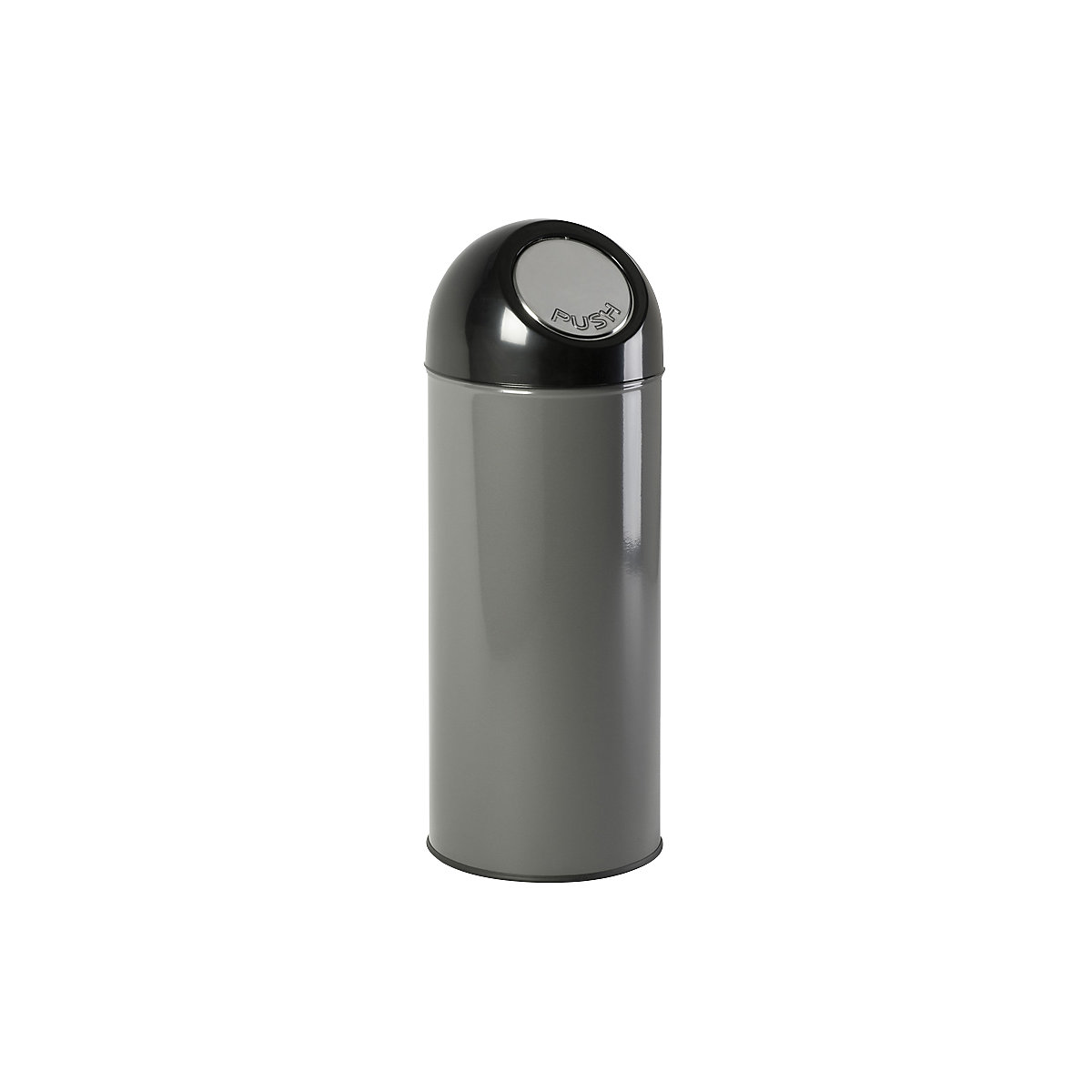Push-Mülleimer, Stahl, Volumen 55 l, grau-0
