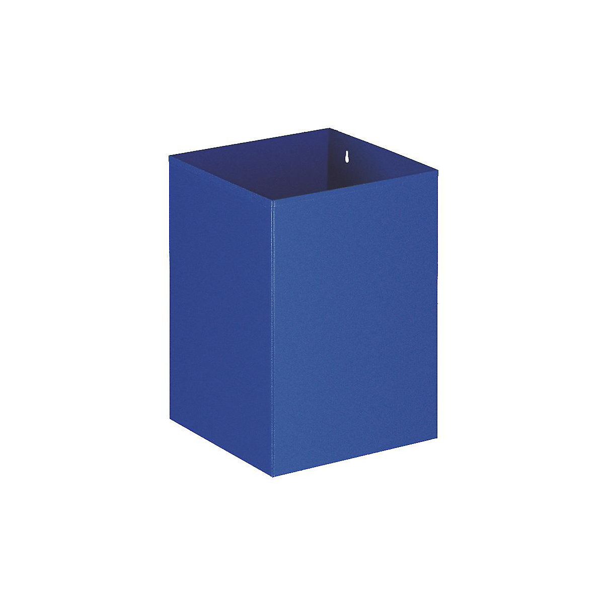 Papierkorb, Stahlblech, Volumen 21 l, BxHxT 248 x 248 x 352 mm, blau