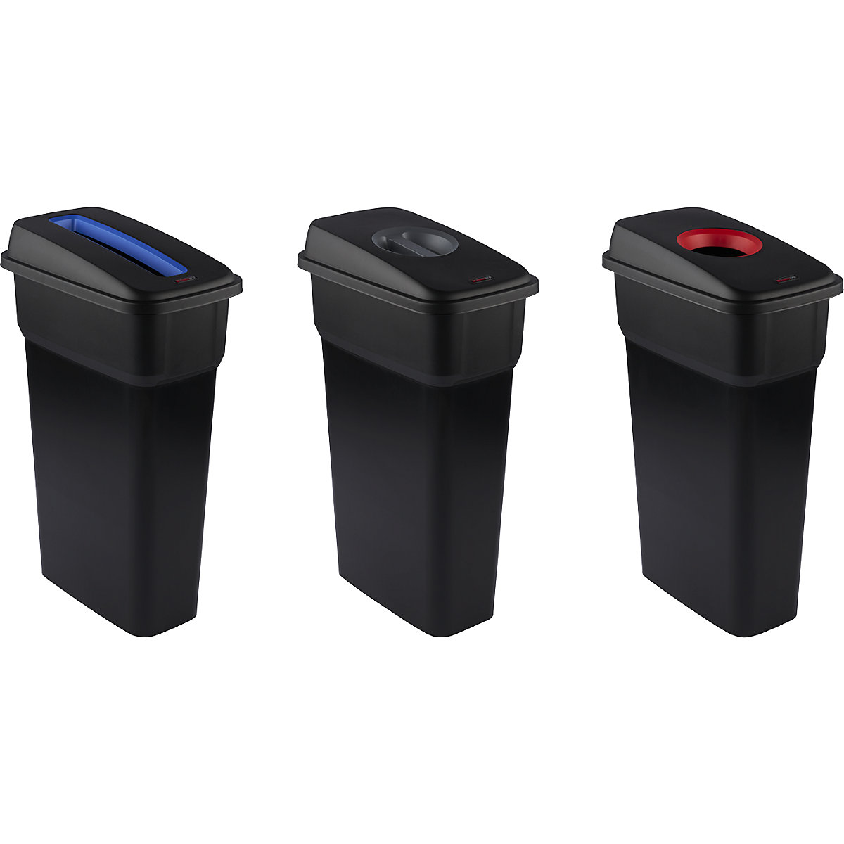 Wertstoffsammler SELECTO 3er-Set rothopro, Volumen 3 x 55 l, schwarz