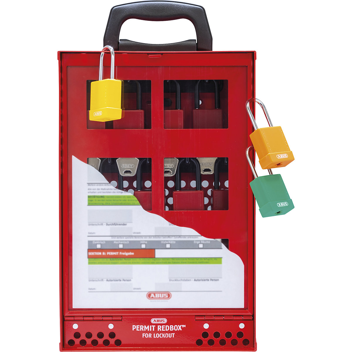Lockout Tagout Station Permit Redbox™ B810 ABUS