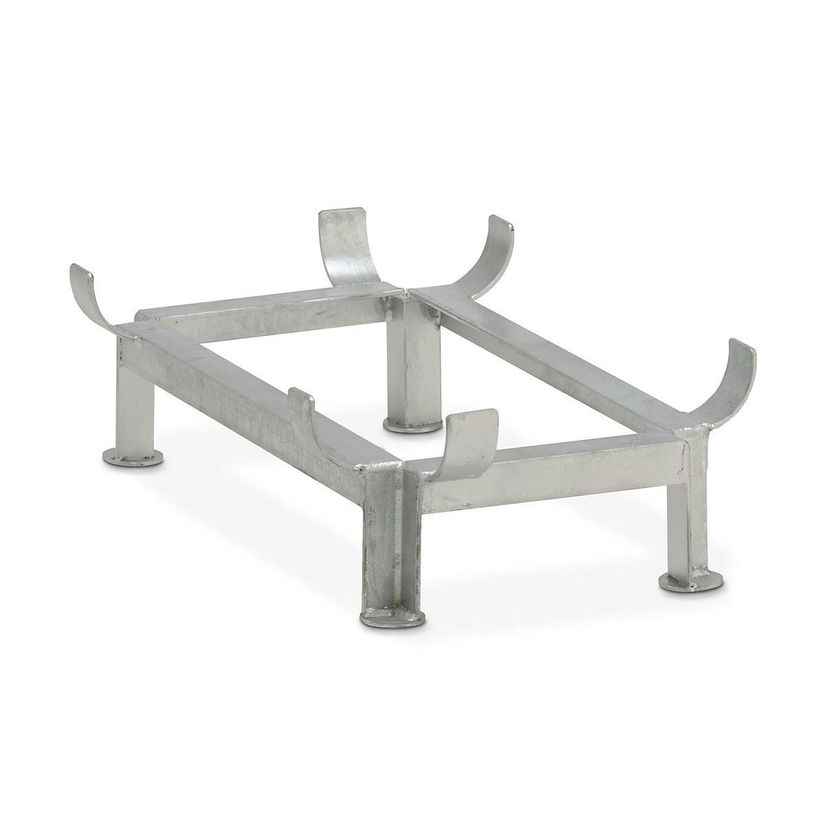 Cadru cu picioare din oțel – CEMO, zincat, pentru lung. x lăț. 873 x 572 mm, capacitate 200 litri-0