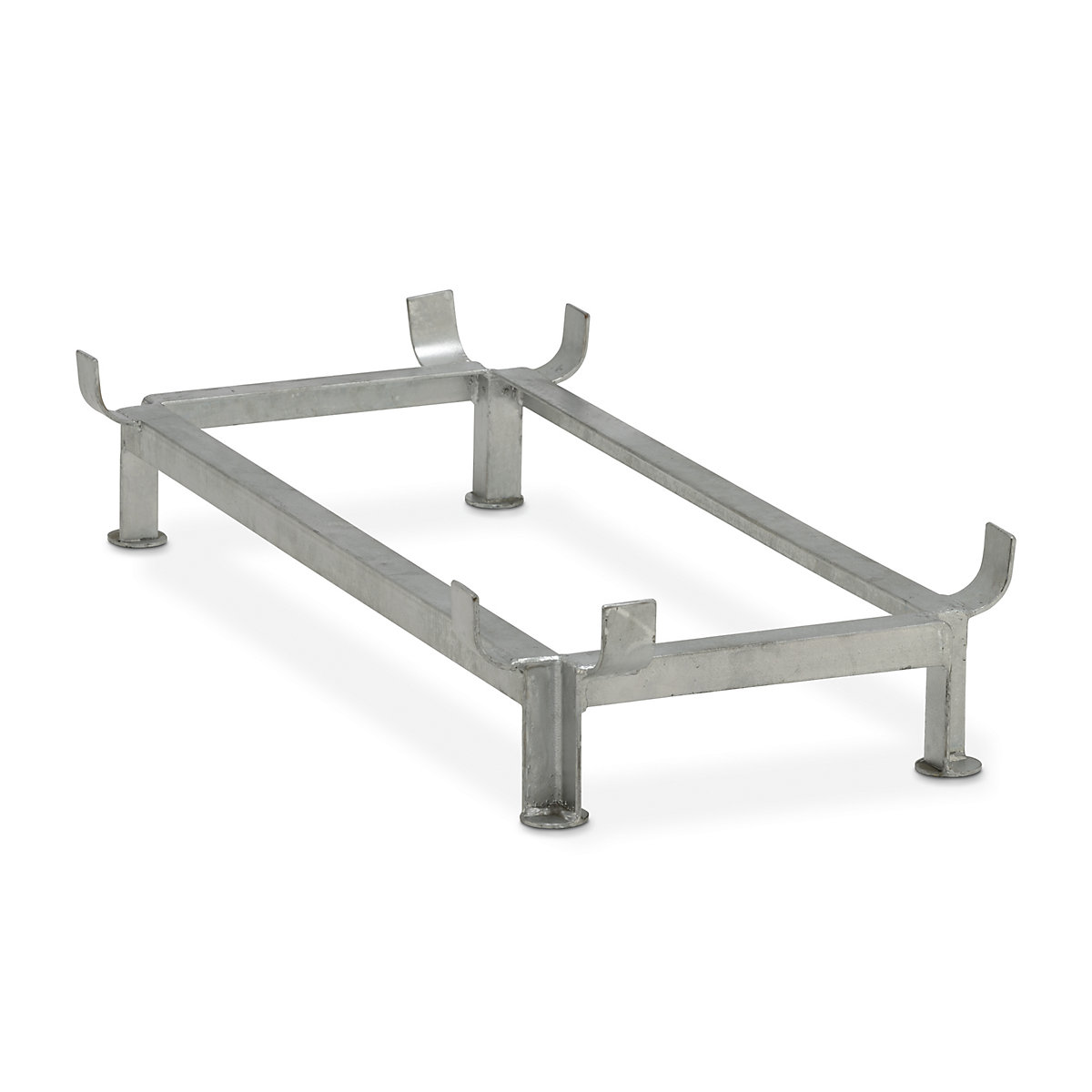 Cadru cu picioare din oțel – CEMO, zincat, pentru lung. x lăț. 1218 x 620 mm, capacitate 200 litri-0