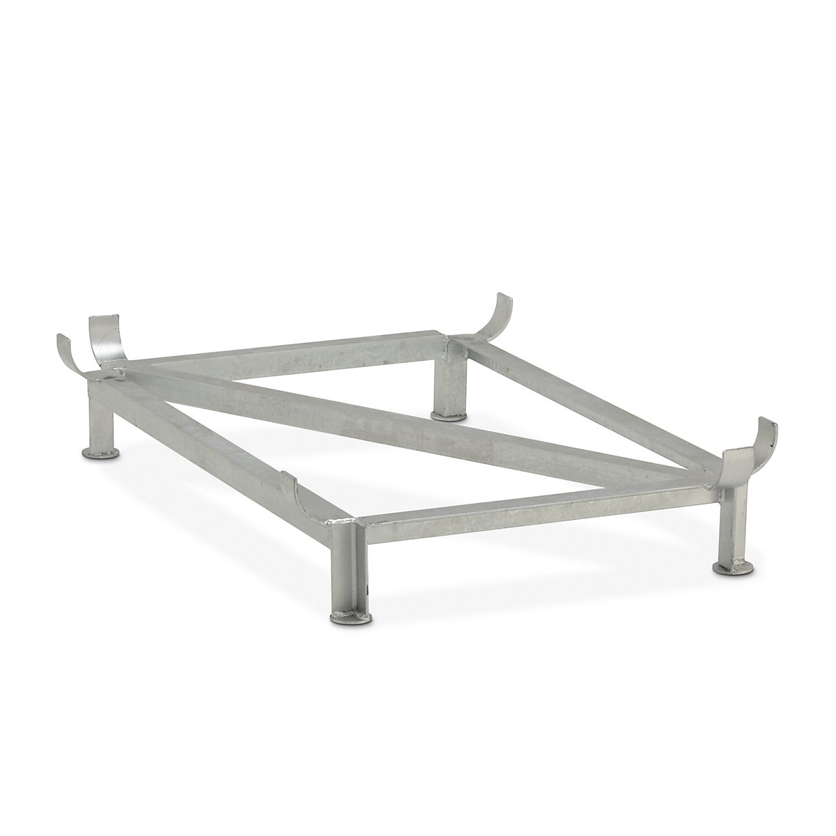 Cadru cu picioare din oțel – CEMO, zincat, pentru lung. x lăț. 1320 x 970 mm, capacitate 700 litri-0