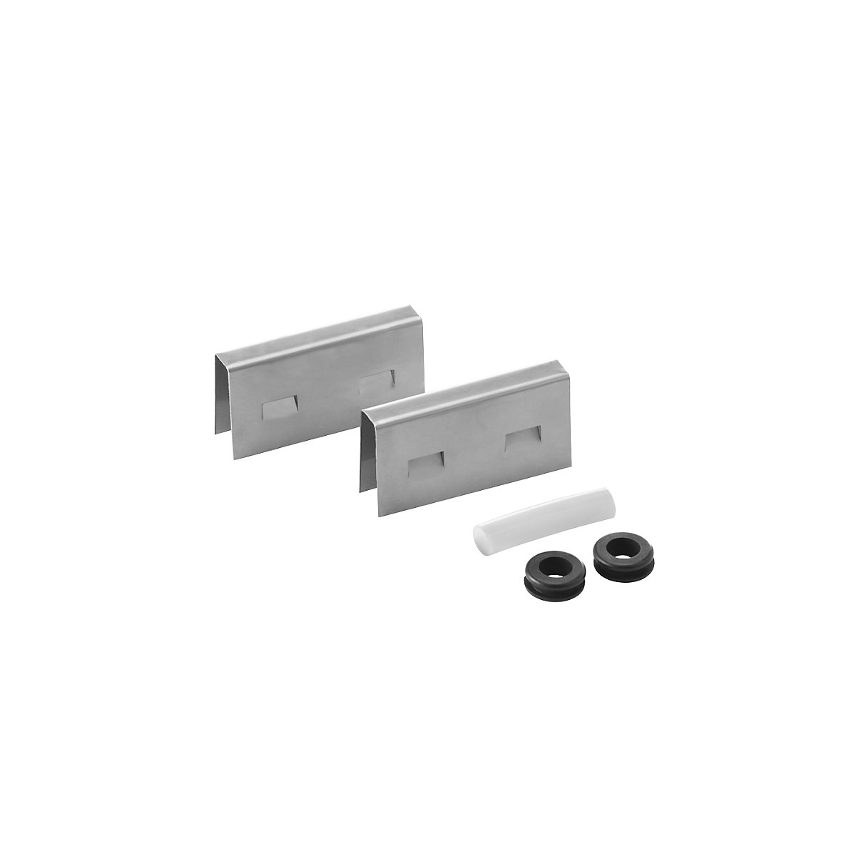 Set de conectare – Justrite, pentru vană de captare, 2 cleme, 2 garnituri de cauciuc, 1 furtun de legătură din teflon-0