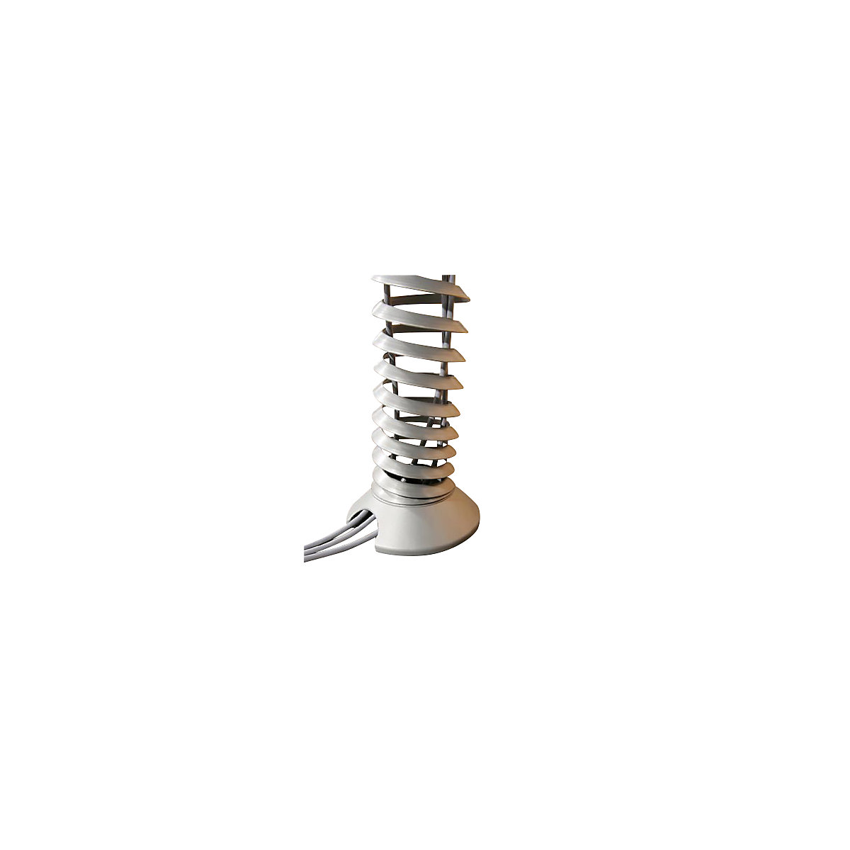 Spirală pentru trecerea verticală a cablurilor electrice, pentru înălțime 700 – 1300 mm, argintiu-0