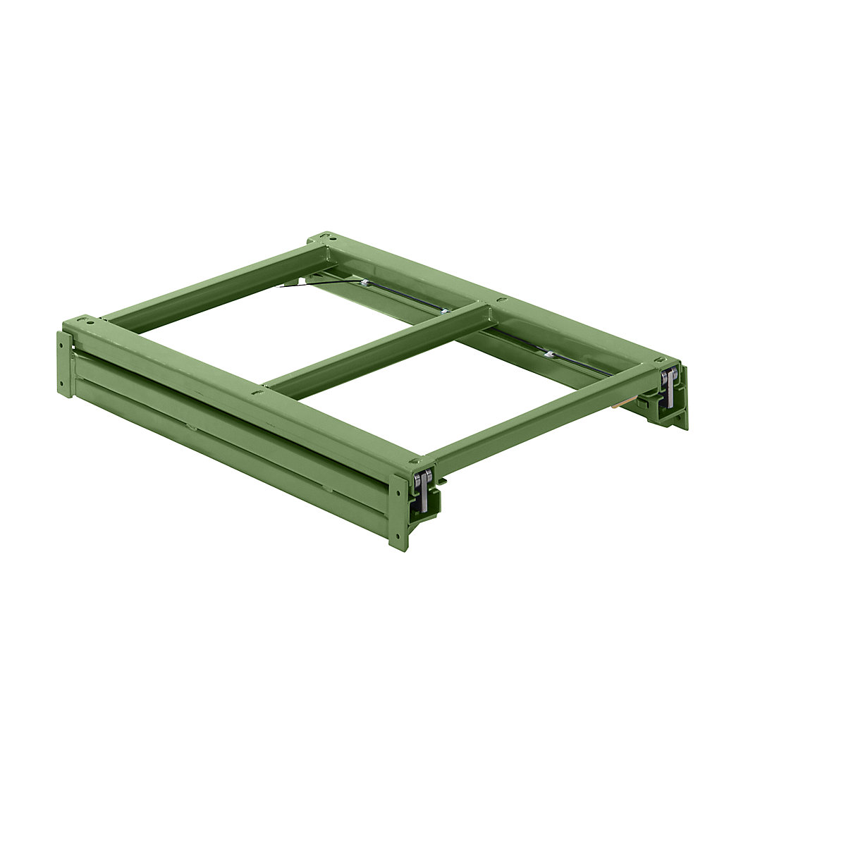 Cadru extensibil – LISTA, lăț. x ad. 890 x 1260 mm, capacitate portantă 800 kg, extensibil 100%, verde reseda-0