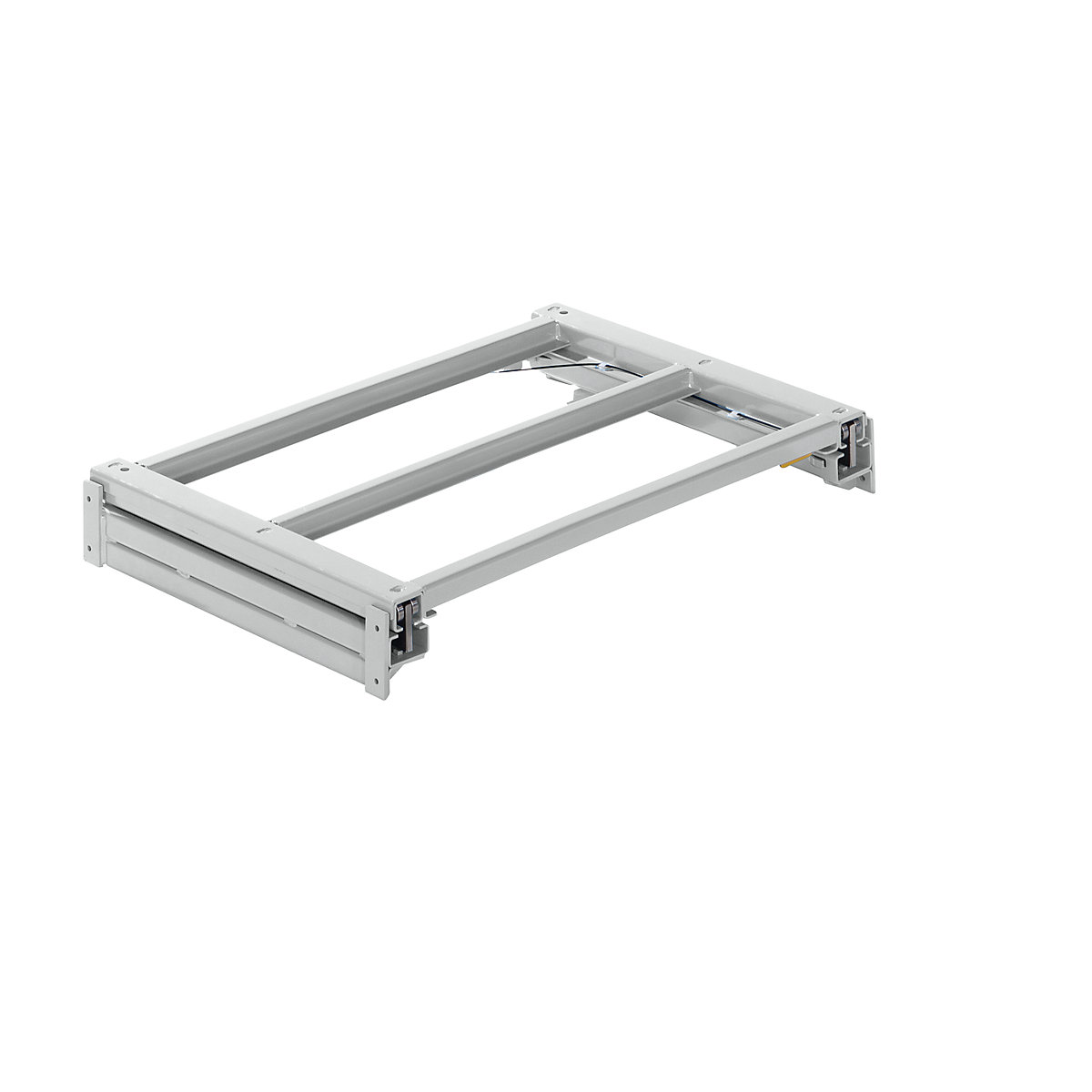 Cadru extensibil – LISTA, lăț. x ad. 1290 x 860 mm, capacitate portantă 1000 kg, extensibil 100%, gri deschis-0
