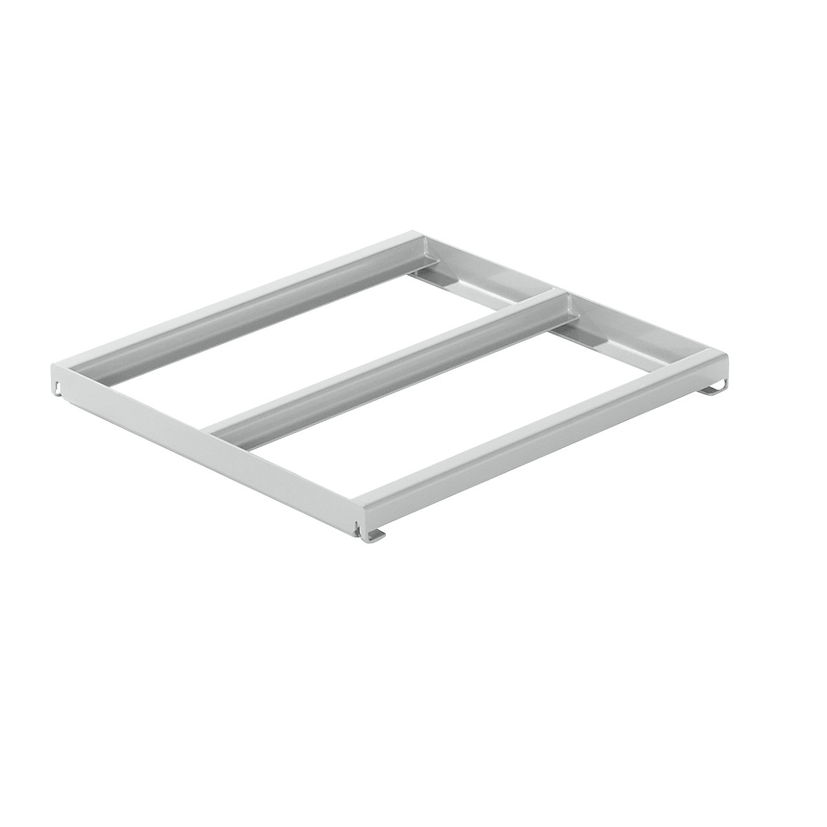 Cadru fix – LISTA, lăț. x ad. 1290 x 1260 mm, sarcină maximă poliță 800 kg, gri deschis-0