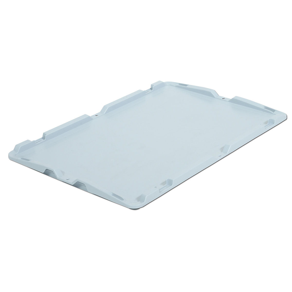 Capac de acoperire, polipropilenă, gri, pentru lung. x lăț. 600 x 400 mm, amb. 2 buc.-0