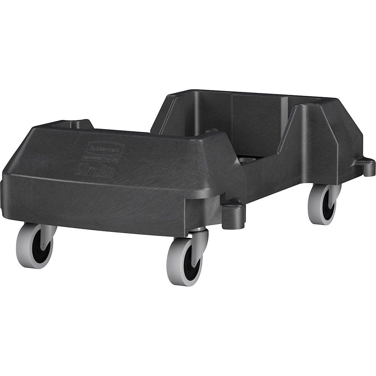 Mecanism de rulare pentru recipiente SLIM JIM® – Rubbermaid, plastic, posibilitate de îmbinare, lung. x lăț. x î. 606 x 374 x 212 mm-0