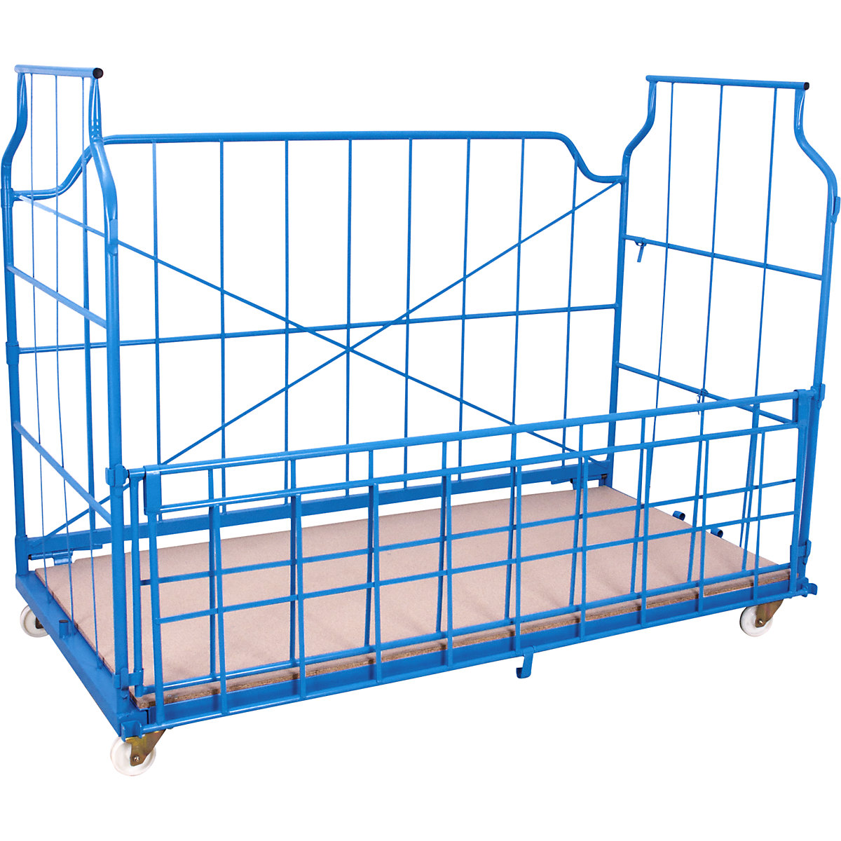Ușă frontală, rabatabilă pe jumătate – eurokraft pro, oțel plat, model 2400-0