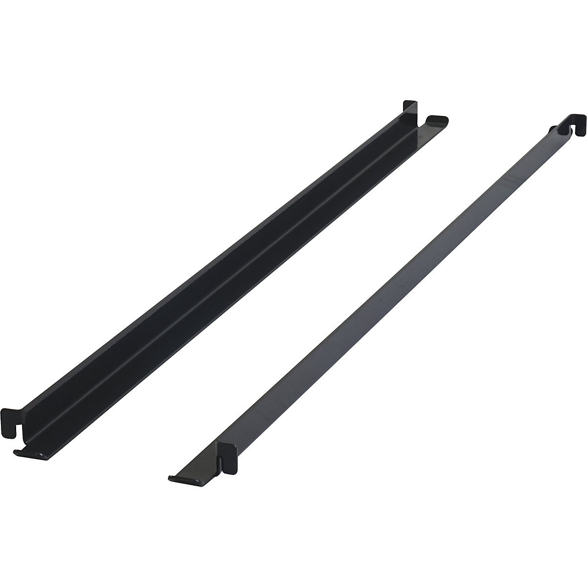 Șine de susținere CustomLine – eurokraft pro, lungime 818 mm, amb. 2 buc., gri antracit RAL 7016-0