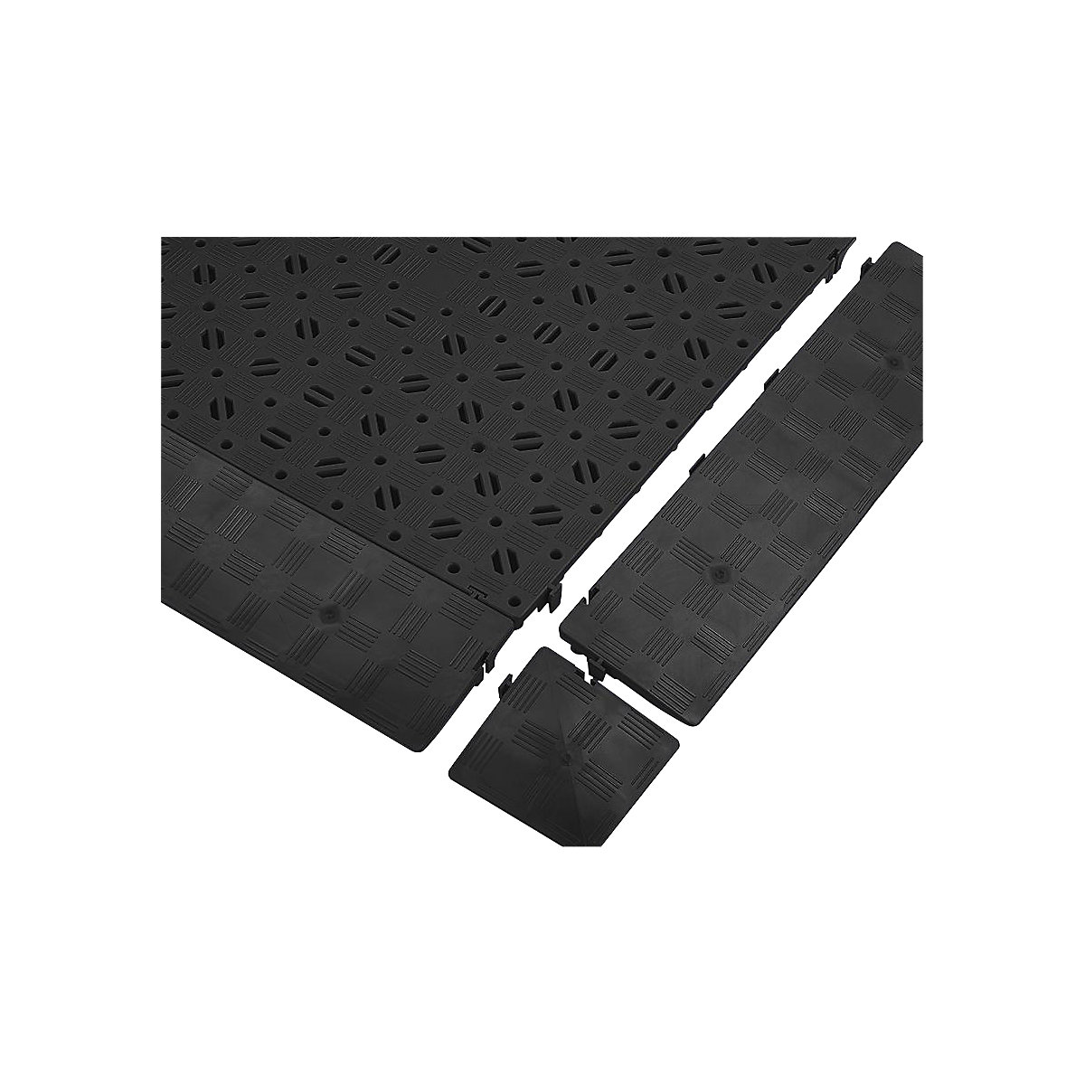 Șipcă de margine, amb. 4 buc., lung. x lăț. x î. 500 x 120 x 25 mm, negru-0