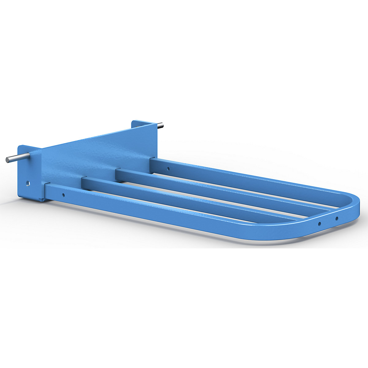 Liză, platformă pentru pachete – eurokraft pro, lăț. x ad. 430 x 250 mm, albastru deschis RAL 5012-3