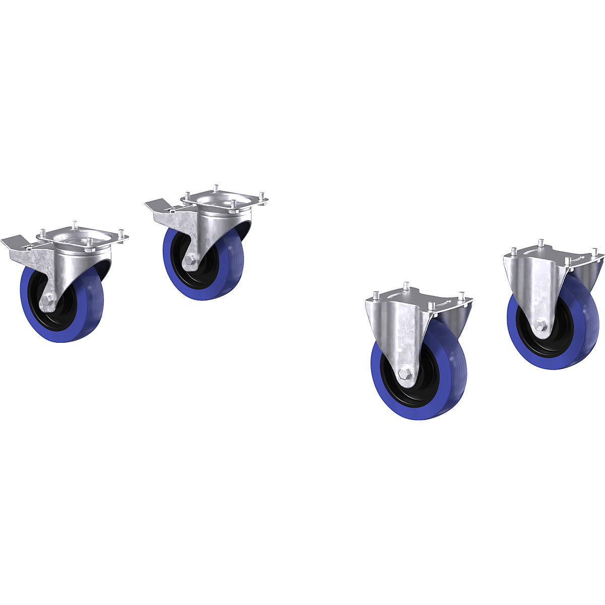 Set de role pentru căruciorul de asamblare CustomLine – eurokraft pro (Imagine produs 3)-2