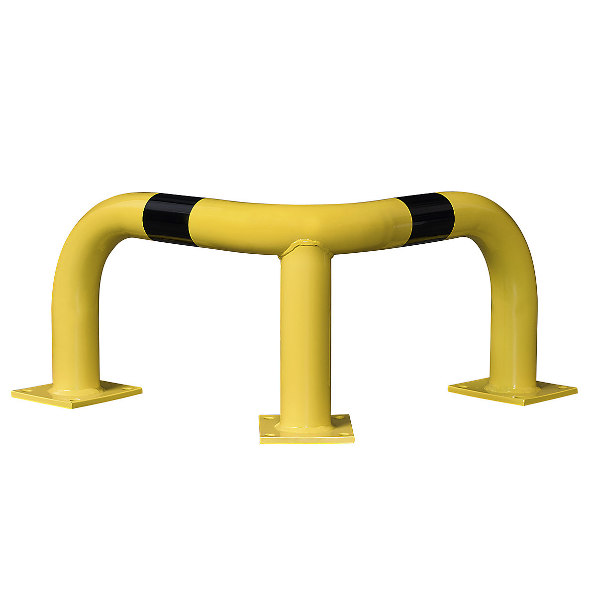 Esquina de protección, Ø 76 mm, para exteriores, altura 350 mm, amarillo y negro-0