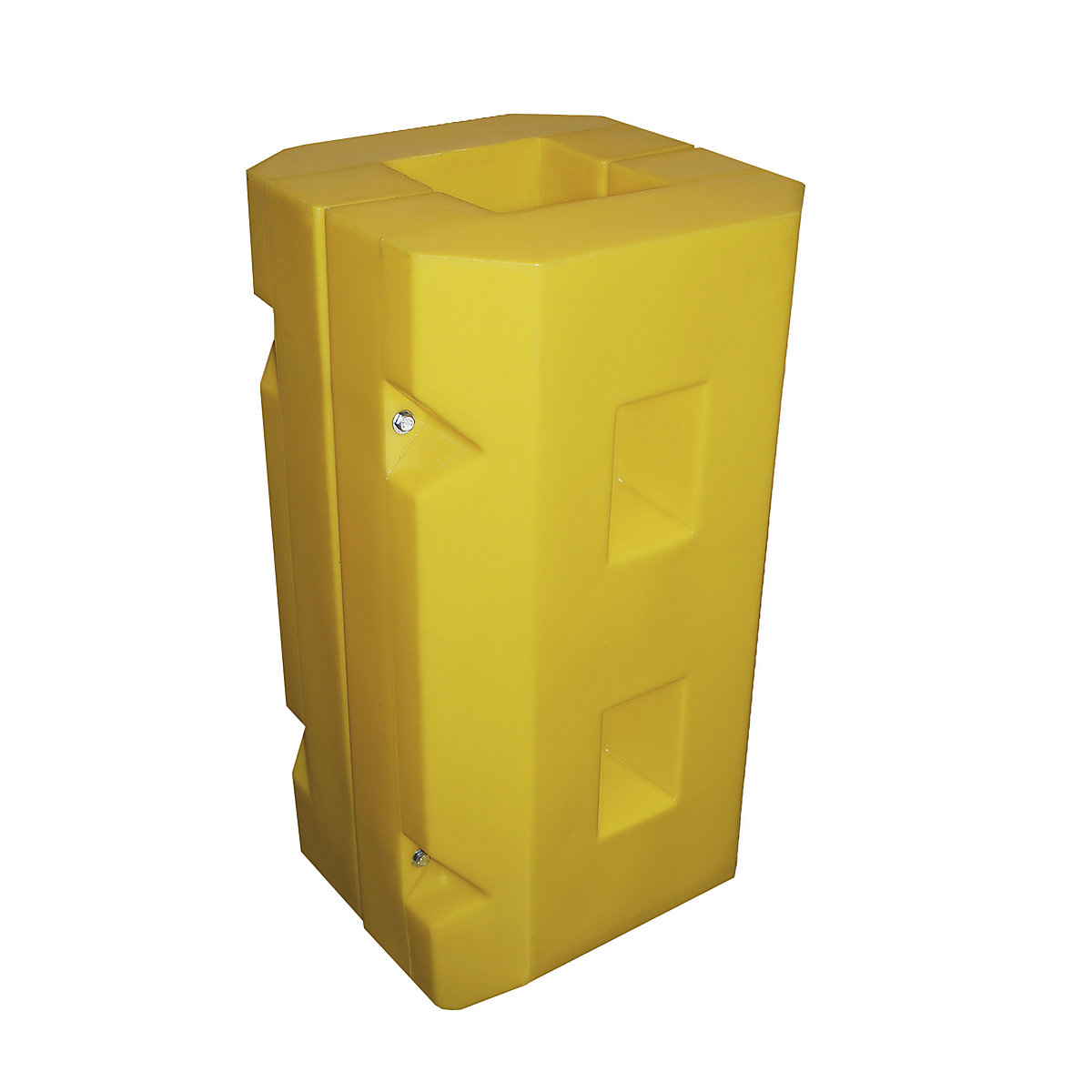 Protector de columnas y de postes, de polietileno amarillo, L x A x H 515 x 450 x 945 mm, dimensiones internas 215 x 235 mm-0
